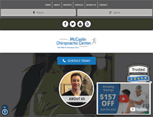 Tablet Screenshot of mccaslinchiropractic.com